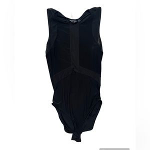 Nasty gal black sheet panel‎ bodysuit- NEW